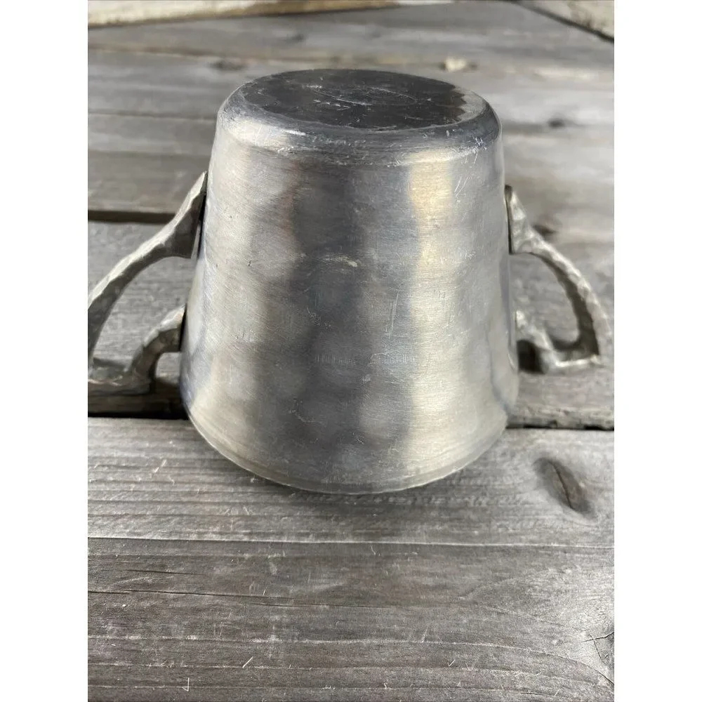 Vintage Everlast 7007 Sugar Bowl Without Lid Pewter Metal Aluminum Hand Forged